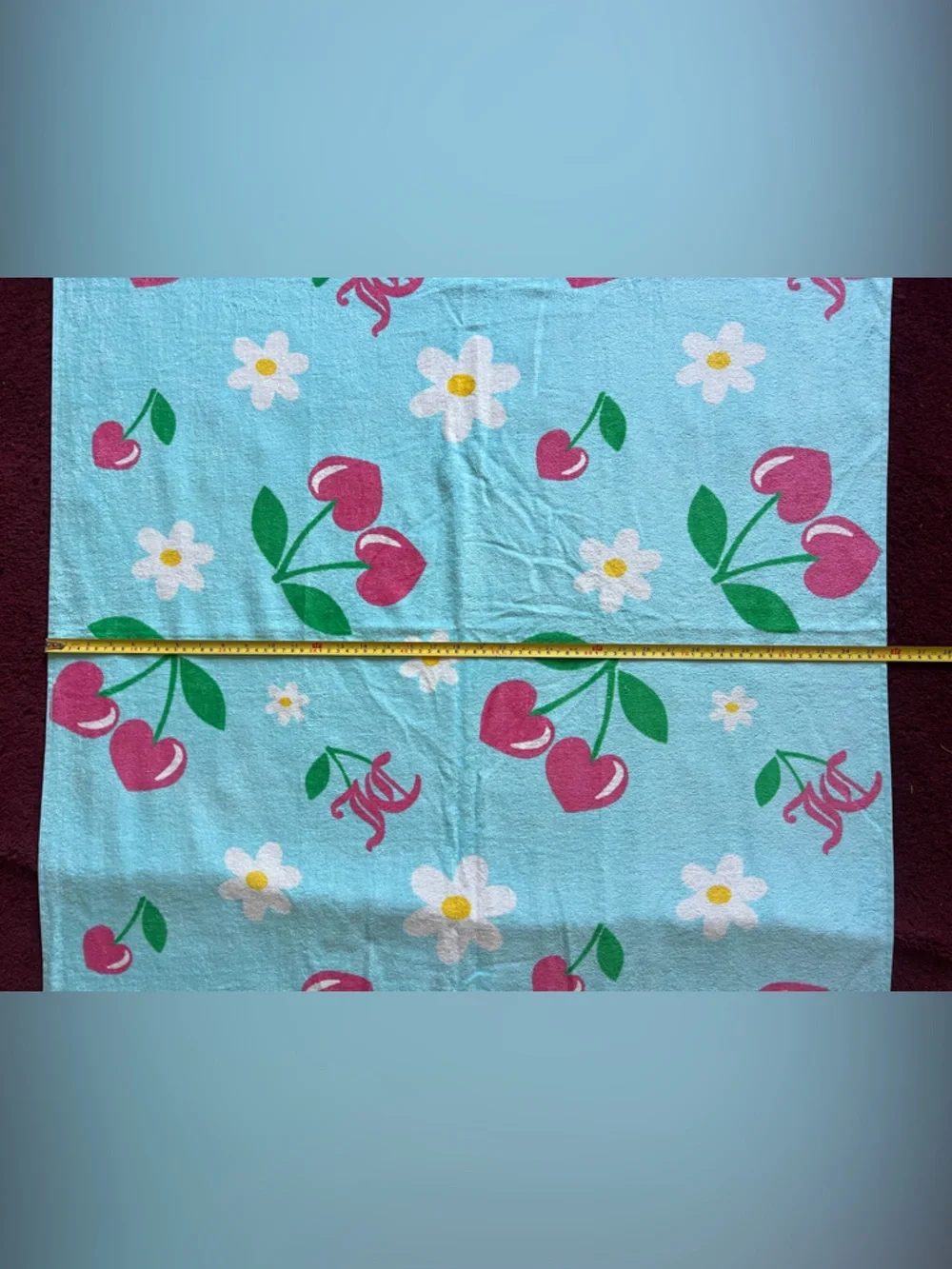 Juicy Couture Cherry Hearts and Daises Beach Towel